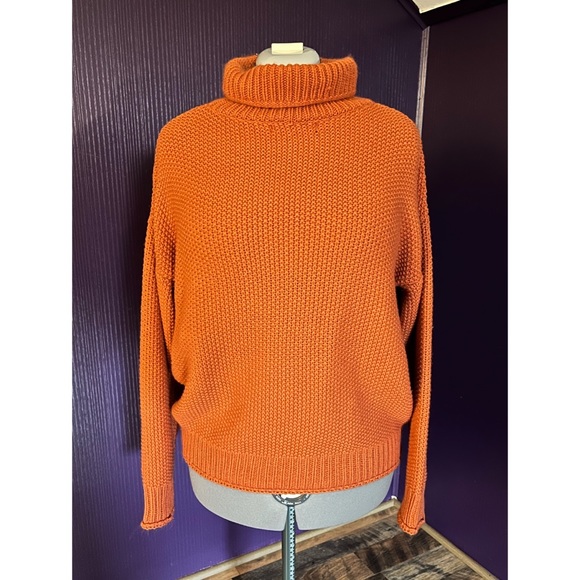 Orange Turtleneck Velma Sweater 